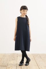 【SALE!!30%OFF!!】 ARCH&LINE(アーチ＆ライン) プリーツ加工ワンピース（ネイビー） 125cm