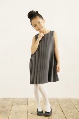 【SALE!!30%OFF!!】 ARCH&LINE(アーチ＆ライン) プリーツ加工ワンピース（春夏）（グレー） 125cm