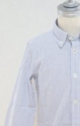 画像1: 2歳4歳<br>【SALE!!30％オフ!!】<br>American Outfitters(アメリカンアウトフィッターズ)<br>ボタンダウンシャツ(ブルーストライプ) (1)