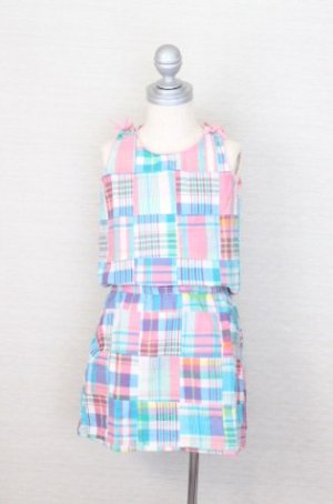 画像2: 【SALE!!30％オフ!!】 Hatley(ハットレー）マドラスパッチワークのワンピース3歳4歳