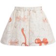 画像3: 【SALE!!30％オフ!!】Hucklebones(ハックルボーンズ)<br>Printed Silk Gathered Skirt プリントシルクギャザースカート（リボンプリント）<br>4歳104cm (3)