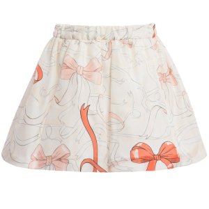 画像3: 【SALE!!30％オフ!!】Hucklebones(ハックルボーンズ) Printed Silk Gathered Skirt プリントシルクギャザースカート（リボンプリント） 4歳104cm