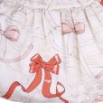 画像5: 【SALE!!30％オフ!!】Hucklebones(ハックルボーンズ)<br>Printed Silk Gathered Skirt プリントシルクギャザースカート（リボンプリント）<br>4歳104cm (5)