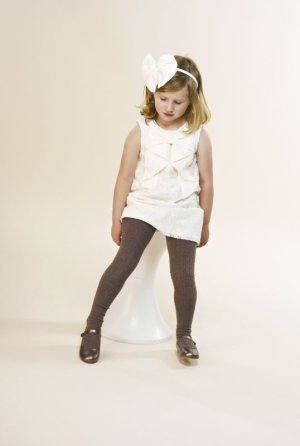 画像5: 【SALE!!】Hucklebones(ハックルボーンズ) Lace Origami Bow Dress　ホワイトレースドレス 3歳98cm