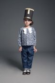 画像1: 【SALE!!30％オフ!!】Hucklebones(ハックルボーンズ)<br>Bow Tie Blouseボウタイブラス(リバティプリント　エリザズEliza's)<br>6歳116cm (1)