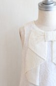 画像1: 【SALE!!】Hucklebones(ハックルボーンズ)<br>Lace Origami Bow Dress　ホワイトレースドレス<br>3歳98cm (1)