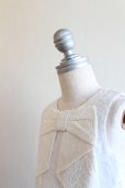 画像4: 【SALE!!】Hucklebones(ハックルボーンズ)<br>Lace Origami Bow Dress　ホワイトレースドレス<br>3歳98cm (4)
