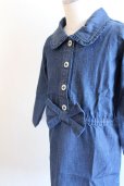 画像4: 【SALE!!30％オフ!!】Hucklebones(ハックルボーンズ)<br>Denim Short Dress　デニムリボンショートドレス<br>2歳92cm (4)