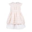 画像2: 【SALE!!30％オフ!!】Hucklebones(ハックルボーンズ)<br>Candy StripeTiered Bodice Dressキャンディーピンクドレス<br>6歳116cm (2)