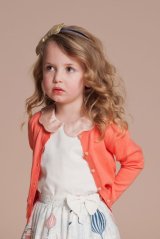 【SALE!!30％オフ!!】Hucklebones(ハックルボーンズ) Cardigan カーディガン(コーラル) 2歳3歳4歳6歳