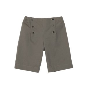 画像1: 18か月2歳3歳 【SALE!!50％OFF!!】 Je suis en CP!(ジュスィザンセーペー) Sailor Shortボーイズセーラーショートパンツ(チャコールブラウン)