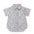 画像2: 2歳6歳<br>【SALE!!50％OFF!!】<br>Je suis en CP!(ジュスィザンセーペー)<br>Classic Shirtボーイズ半袖歳クラシックシャツ(リバティプリント ボーダシアBoadicea) (2)