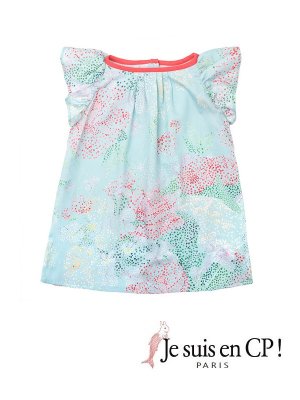 画像1: 【SALE!!30％OFF!!】 Je suis en CP!(ジュスィザンセーペー) Ladybird Dressレディバードドレス(オリジナルプリント) 2歳4歳