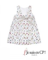 【SALE!!30％OFF!!】 Je suis en CP!(ジュスィザンセーペー) Lucile Dressルシルドレス(オリジナルプリント) 2歳6歳