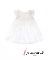 【SALE!!30％OFF!!】 Je suis en CP!(ジュスィザンセーペー) New Ladybird Dressレディバードドレス(コットン×リネン) 8歳122-128cm