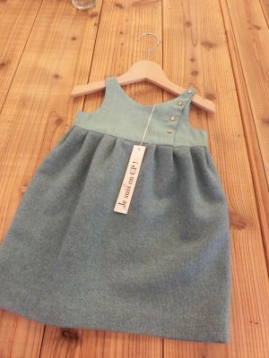 画像5: 【SALE!!30％OFF!!】 Je suis en CP!(ジュスィザンセーペー) 2M Dressチューリップシルエットドレス(ミントグリーン) 12か月2歳4歳