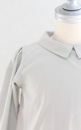 【SALE!!30％OFF!!】 Je suis en CP!(ジュスィザンセーペー) JaneShirtパフスリーブ長袖シャツ(グレー) 18か月2歳4歳