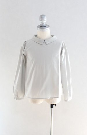 画像2: 【SALE!!30％OFF!!】 Je suis en CP!(ジュスィザンセーペー) JaneShirtパフスリーブ長袖シャツ(グレー) 18か月2歳4歳