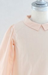 【SALE!!30％OFF!!】 Je suis en CP!(ジュスィザンセーペー) JaneShirtパフスリーブ長袖シャツ(アプリコット) 2歳3歳4歳