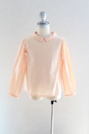 画像2: 【SALE!!30％OFF!!】 Je suis en CP!(ジュスィザンセーペー) JaneShirtパフスリーブ長袖シャツ(アプリコット) 2歳3歳4歳