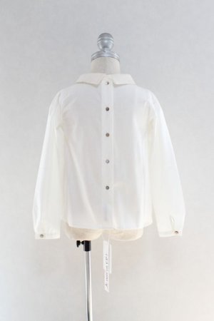 画像3: 【SALE!!30％OFF!!】 Je suis en CP!(ジュスィザンセーペー) JaneShirtパフスリーブ長袖シャツ(ホワイト) 3歳4歳