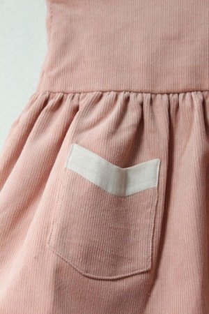 画像3: 【SALE!!30％OFF!!】 Je suis en CP!(ジュスィザンセーペー) PocketSkirtポケットスカート(ピンクコーデュローイ) 12か月3歳