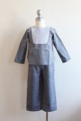 画像5: 6歳109-114cm<br>【SALE!!30％OFF!!】<br>Je suis en CP!(ジュスィザンセーペー)<br>Sailor pantsボーイズロングセーラーパンツ(ヘリンボーン) (5)