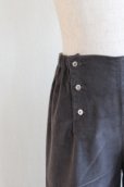 画像1: 18か月75-81cm<br>【SALE!!30％OFF!!】<br>Je suis en CP!(ジュスィザンセーペー)<br>Sailor pantsボーイズロングセーラーパンツ(チャコールコーデュロイ) (1)