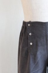 6歳109-114cm 【SALE!!30％OFF!!】 Je suis en CP!(ジュスィザンセーペー) Sailor pantsボーイズロングセーラーパンツ(チャコールコーデュロイ)