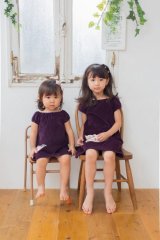 【SALE!!30％OFF!!】 Je suis en CP!(ジュスィザンセーペー) Drop Dressドロップドレス(ブラウン×リバティプリント) 2歳6歳