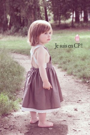 画像1: 【SALE!!50％OFF!!】 Je suis en CP!(ジュスィザンセーペー) Link Dressリンクドレス(チャコールブラウン) 18か月3歳