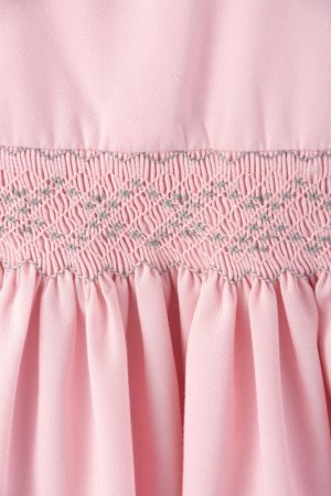 画像4: Kidiwi(キディウィ) 半袖スモッキングワンピース(ペールピンク)2歳3歳