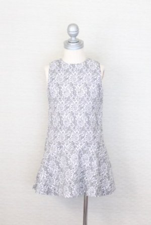 画像2: 【SALE!!40%OFF!!】 LIHO London(リホロンドン)  HANNA裾フレアワンピース(レースプリント) 6歳115cm