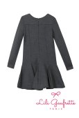 画像2: 【SALE!!30％OFF!!】<br>LiLi gaufrette(リリゴーフレット)<br>LABRI CHINE Dressフレアスカートワンピース(チャコールグレー) 6歳116cm (2)