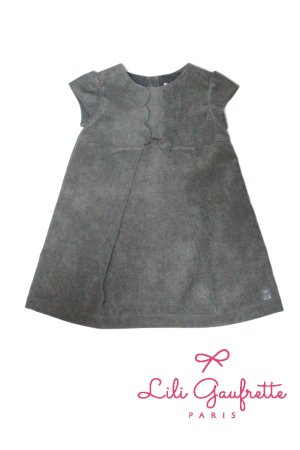 画像1: 【SALE!!30％OFF!!】 LiLi gaufrette(リリゴーフレット) LACTE Dressコーデュロイワンピース2歳3歳4歳