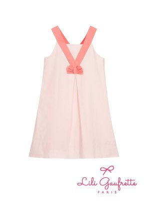 画像1: 【SALE!!30％OFF!!】 LiLi gaufrette(リリゴーフレット) LAMINE Dressノースリーブワンピース 3歳98cm