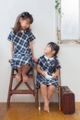 画像1: Malvi&Co.(マルヴィ)<br>付け襟チェックワンピース<br>4歳6歳 (1)