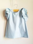 画像2: 【SALE!!30％OFF!!】<br>Marilyn Tov(マリリントブ) <br>Victorine フリルトップス（ブルー/ホワイトドット） (2)