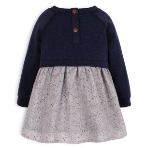 画像2: TroiZenfantS(トロワザンファン) FLORA dress フローラル切替ワンピース（ブルー）2歳86cm