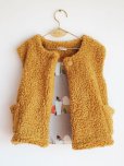 画像1: 【SALE!!30％オフ!!】<br>WOLF&RITA(ウルフ＆リタ)<br>CELIA-ベスト-(YELLOW FUR)2歳92cm (1)