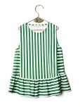 画像1: 【SALE!!30％オフ!!】<br>WOLF&RITA(ウルフ＆リタ)<br>JULIETA -トップス-(GREEN STRIPES)4歳104cm (1)