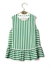 【SALE!!30％オフ!!】 WOLF&RITA(ウルフ＆リタ) JULIETA -トップス-(GREEN STRIPES)4歳104cm