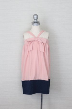 画像2: 【SALE!!30％OFF!!】 anthem of the ants(アンセムオブジアンツ） リボンピンクドレスThe club bow dress2歳3歳4歳5歳