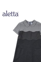 ALETTA(アレッタ) ウェーブ切替半袖フォーマルワンピース 1歳