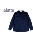 画像1: 6歳116cm<br>ALETTA(アレッタ)<br>ボーイズシャツ(ダークブルー) (1)