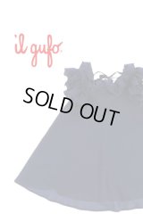 Il gufo(イルグッフォ) フリルネイビーワンピース 8歳126cm