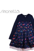 画像1: SIMONETTA(シモネッタ)<br>長袖レイヤードワンピース<br>6歳116cm (1)