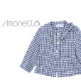 画像1: 一点限り!!SIMONETTA(シモネッタ)<br>コットンツイードジャケット<br>6歳122cm (1)