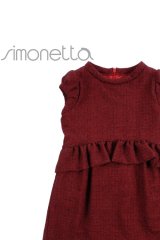 SIMONETTA(シモネッタ)  ツイードレッドワンピース 6歳122cm