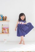 画像2: サイズ調節可能なスモッキングワンピース(さくらんぼ)<br>4歳105cm (2)